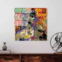 Wallity Pintura Decorativa de Vidrio Templado Multicolor 50 x 50 cm